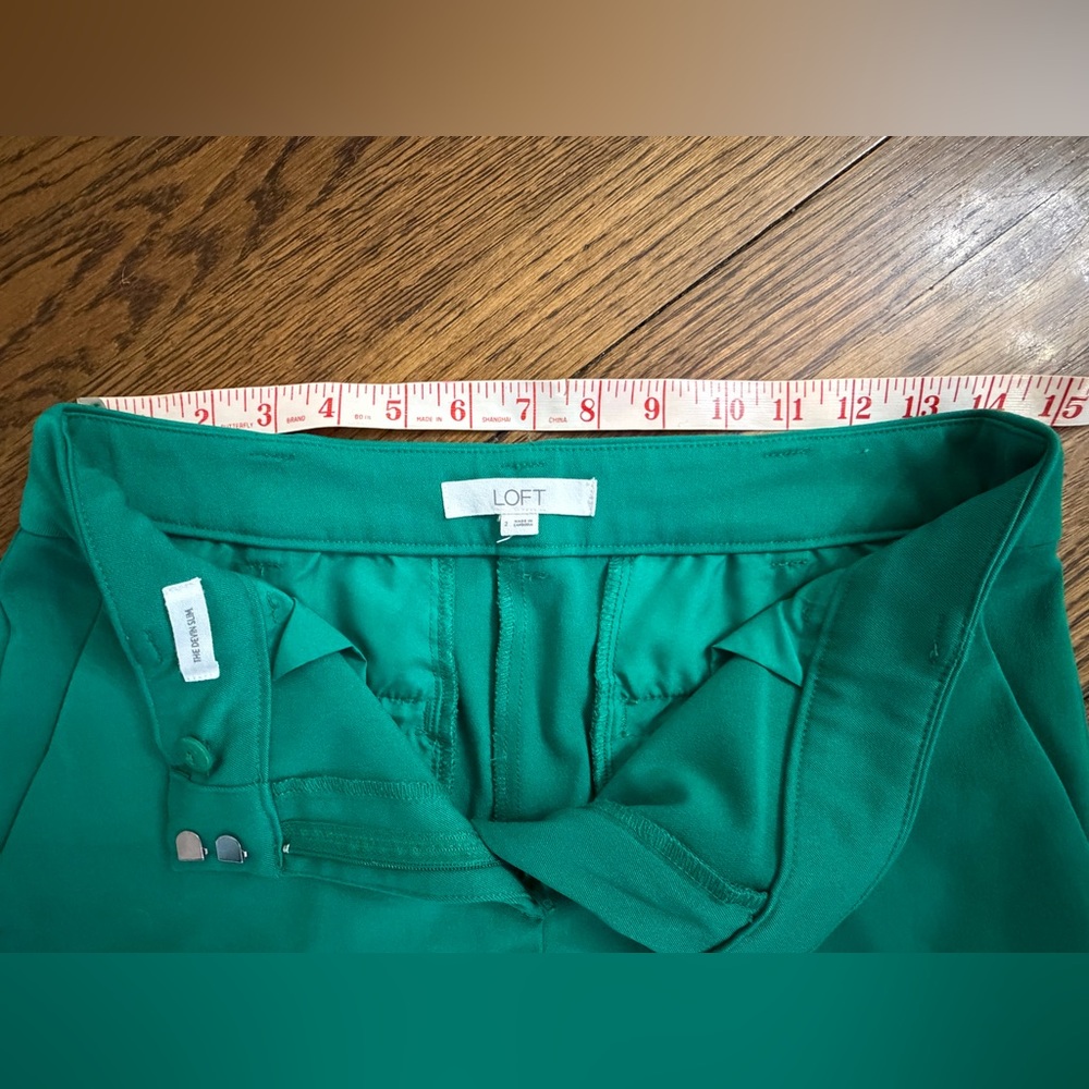 LOFT Emerald Green Trousers - Picture 3 of 7